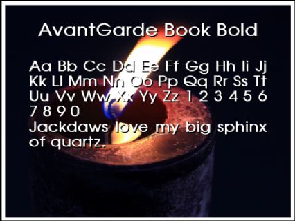 AvantGarde Book Bold Font