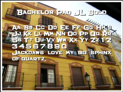 Bachelor Pad JL Bold Font Preview