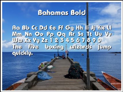Bahamas Bold Font Preview