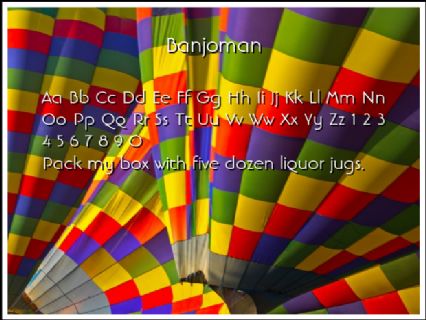Banjoman Font Preview