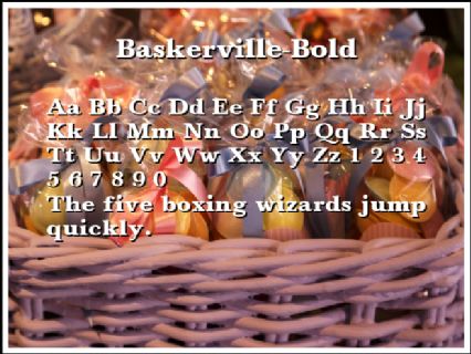 Baskerville-Bold Font Preview