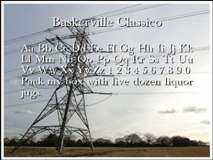 Baskerville Classico Font Preview