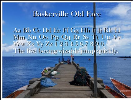 Baskerville Old Face Font
