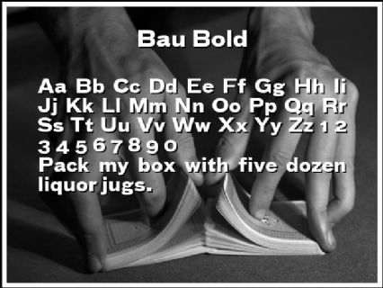 Bau Bold Font