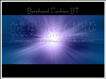Bernhard Fashion BT Font