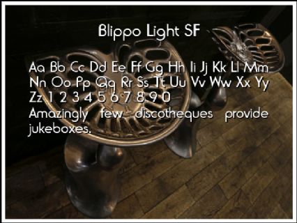 Blippo Light SF Font