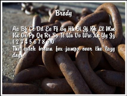 Brody Font Preview