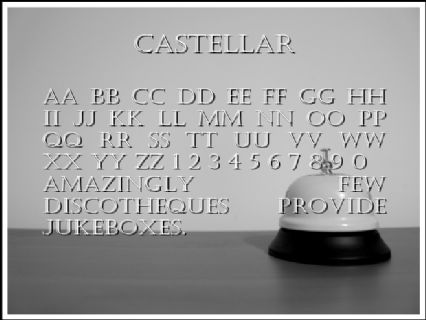 Castellar Font Preview