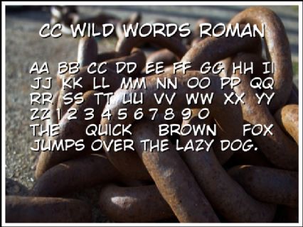 CC Wild Words Roman Font Preview