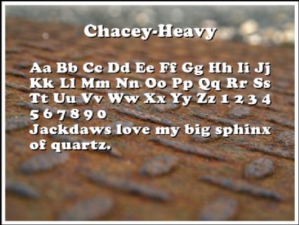 Chacey-Heavy Font Preview