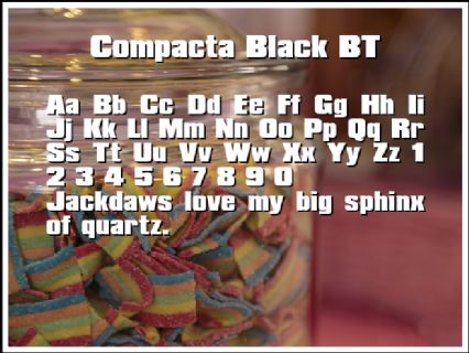 Compacta Black BT Font Preview