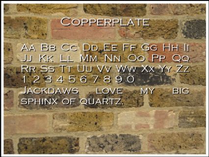 Copperplate Font