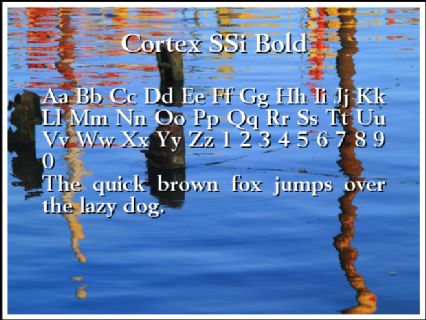 Cortex SSi Bold Font Preview