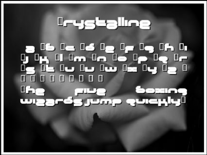 Crystalline Font Preview