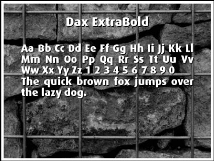 Dax ExtraBold Font