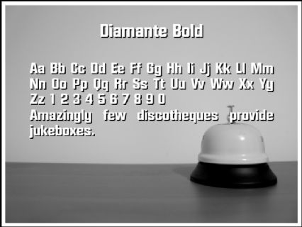 Diamante Bold Font Preview