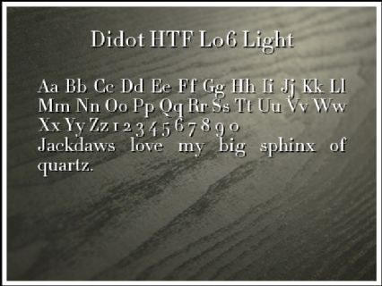 Didot HTF L06 Light Font