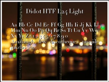 Didot HTF L24 Light Font