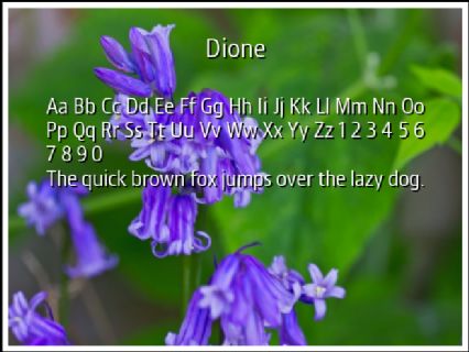 Dione Font Preview