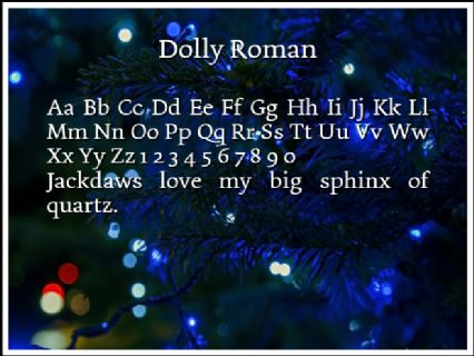Dolly Roman Font
