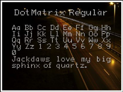 DotMatrix Regular Font