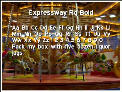 Expressway Rg Bold Font Preview