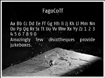 FagoCoTf Font Preview