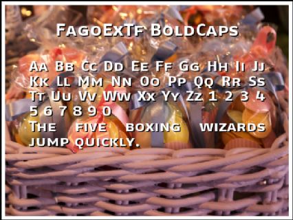 FagoExTf BoldCaps Font Preview