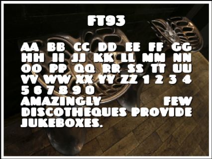 ft93 Font Preview