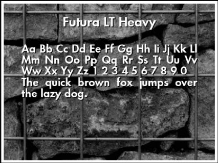 Futura LT Heavy Font