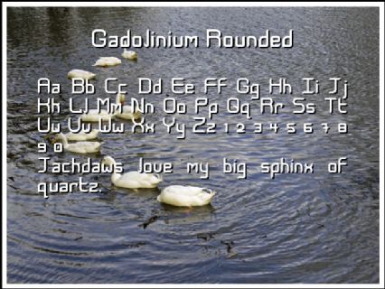 Gadolinium Rounded Font Preview