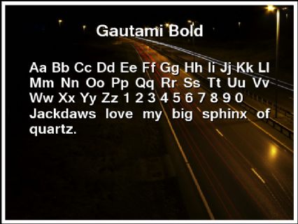 Gautami Bold Font