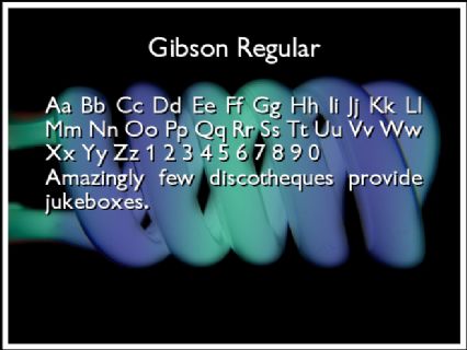 Gibson Regular Font