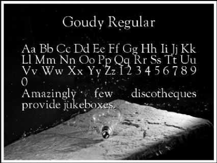 Goudy Regular Font