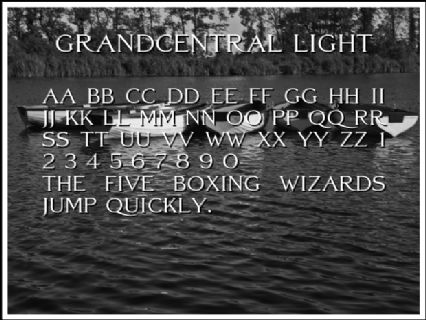 GrandCentral Light Font