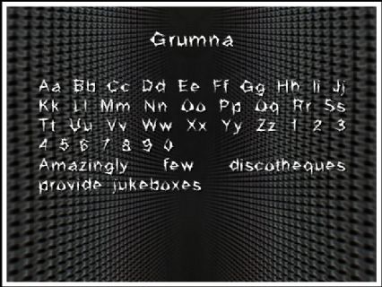 Grumna Font Preview