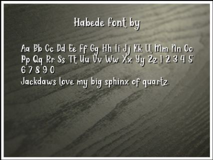 Habede Font by Font Preview
