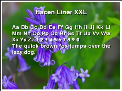 Hacen Liner XXL Font Preview