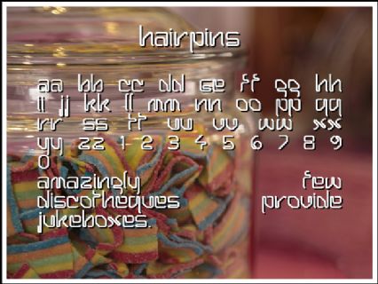 Hairpins Font Preview
