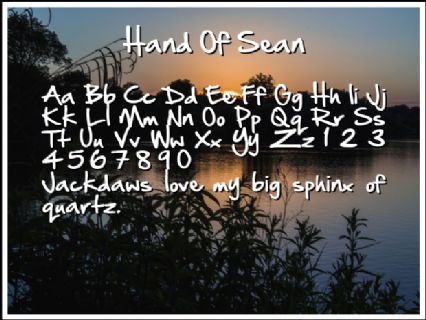 Hand Of Sean Font