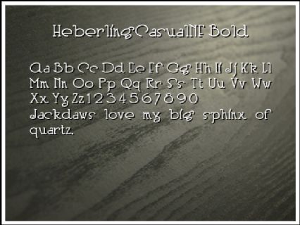 HeberlingCasualNF Bold Font Preview
