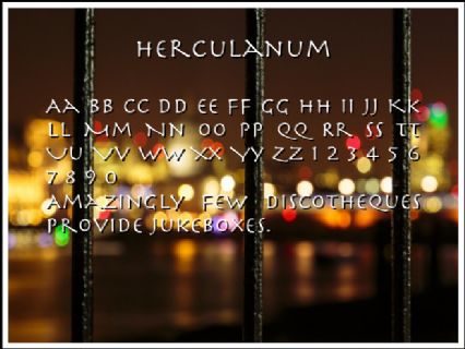 Herculanum Font Preview