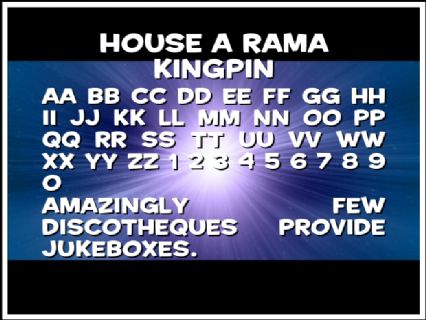 House A Rama Kingpin Font Preview