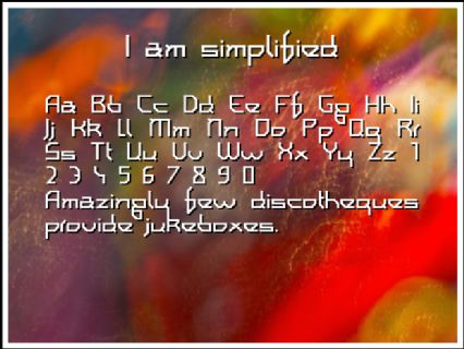 I am simplified Font Preview