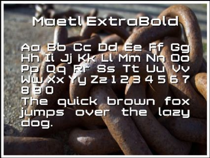 Maetl ExtraBold Font Preview