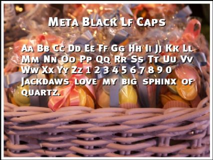 Meta Black Lf Caps Font