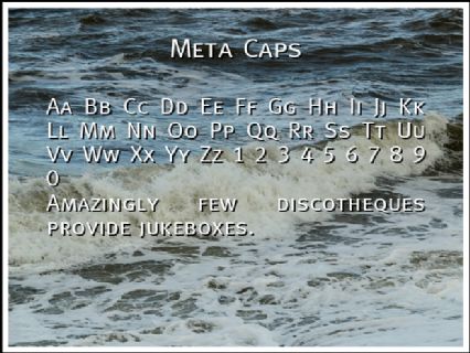 Meta Caps Font