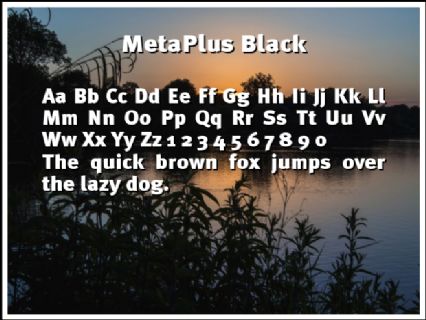 MetaPlus Black Font