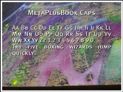 MetaPlusBook Caps Font Preview