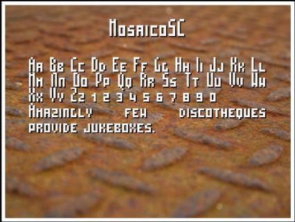 MosaicoSC Font Preview